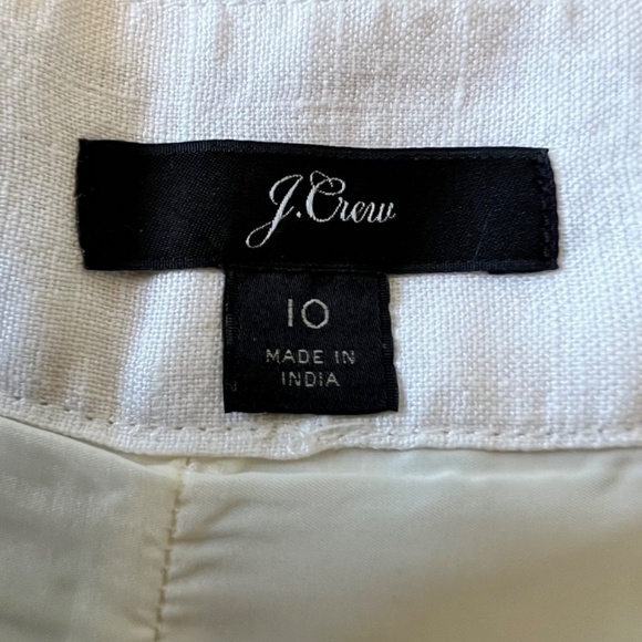 J. Crew 100% linen floral eyelet embroidered trim - Picture 10 of 13